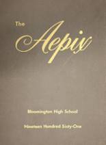 Bloomington High School 1961 yearbook cover photo