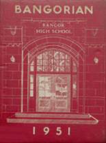 Bangor High School 1951 yearbook cover photo