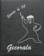 Geneva County High School 1958 yearbook cover photo