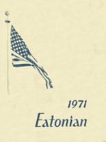 Eaton Rapids High School 1971 yearbook cover photo