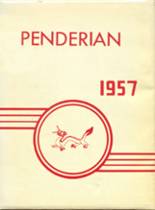 Pender High School 1957 yearbook cover photo