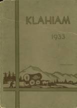 Ellensburg High School 1933 yearbook cover photo