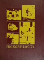 Hickory High School 1971 yearbook cover photo