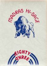 Madras High School 1983 yearbook cover photo