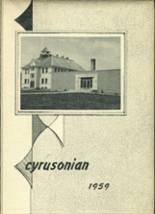 Cyrus High School 1959 yearbook cover photo