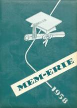 Erie High School 1958 yearbook cover photo