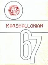 Marshall High School 1967 yearbook cover photo