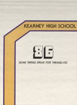 Kearney High School 1986 yearbook cover photo