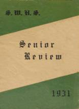 South Williamsport Area Junior-Senior High School 1931 yearbook cover photo