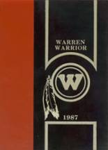 Warren High School 1987 yearbook cover photo