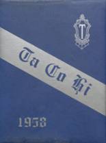 Taylor County High School 1958 yearbook cover photo