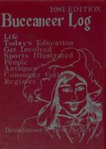 Broadmoor High School 1981 yearbook cover photo
