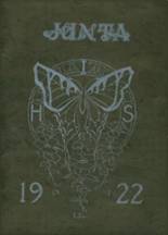Indiana Joint High School 1922 yearbook cover photo