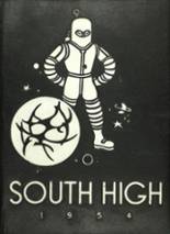 South High School 1954 yearbook cover photo