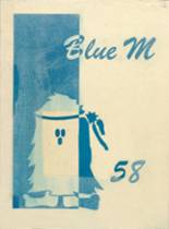 Manhattan High School 1958 yearbook cover photo