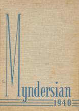 Mynderse Academy 1940 yearbook cover photo