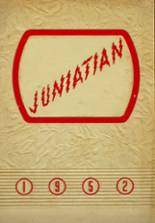 Juniata High School 1952 yearbook cover photo