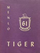 Menlo Consolidated School 1961 yearbook cover photo