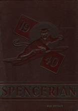 Spencer High School 1940 yearbook cover photo