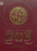 Avoca High School 2003 yearbook cover photo