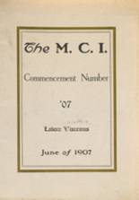 1907 Maine Central Institute Yearbook from Pittsfield, Maine cover image