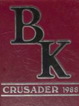 Bishop Kenny High School 1988 yearbook cover photo