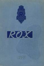 Roxana High School 1957 yearbook cover photo