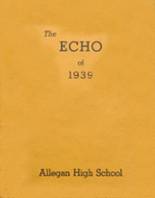 Allegan High School 1939 yearbook cover photo