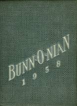 Bunn High School 1958 yearbook cover photo