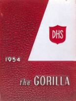 Davenport High School 1954 yearbook cover photo