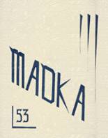 Madison Central School 1953 yearbook cover photo