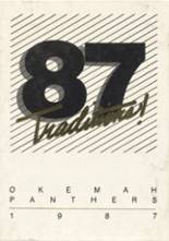 Okemah High School 1987 yearbook cover photo