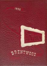 Brentwood High School 1955 yearbook cover photo