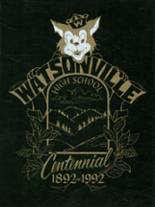 Watsonville High School 1992 yearbook cover photo