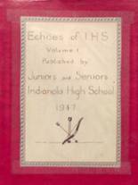 Indianola High School 1947 yearbook cover photo