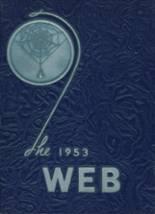 Webster School 1953 yearbook cover photo