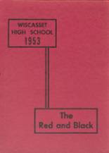 Wiscasset High School 1953 yearbook cover photo
