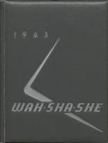 Pawhuska High School 1963 yearbook cover photo