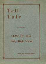 Holly High School 1942 yearbook cover photo