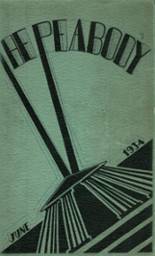 Peabody High School 1934 yearbook cover photo