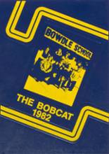 1982 Bowdle High School Yearbook from Bowdle, South Dakota cover image