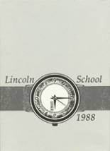 Lincoln School 1988 yearbook cover photo