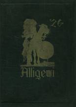 Allegany High School 1926 yearbook cover photo