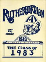 Rutherford High School 1983 yearbook cover photo
