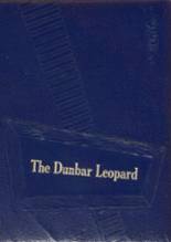 Dunbar High School 1957 yearbook cover photo