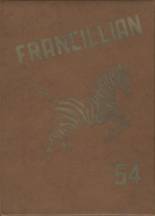 Francesville High School 1954 yearbook cover photo