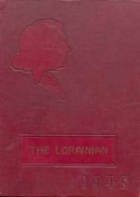 Loraine High School 1945 yearbook cover photo