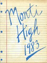 Monticello High School 1983 yearbook cover photo