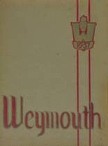 Weymouth High School 1957 yearbook cover photo