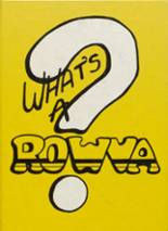 ROWVA High School 1990 yearbook cover photo